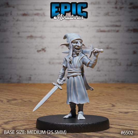 Redcap Goblin | Bloodthirsty Fey Killer | Resin Tabletop RPG Figure | 25mm Base