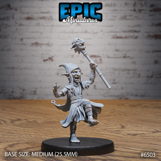 Redcap Goblin | Bloodthirsty Fey Killer | Resin Tabletop RPG Figure | 25mm Base