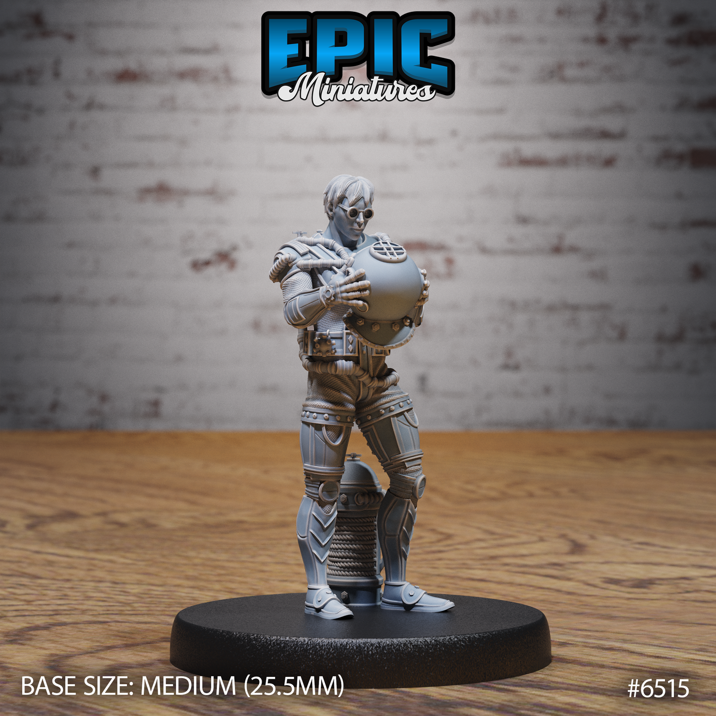 Treasure Diver | Deep Sea Adventurer | Resin Tabletop RPG Figure | 25mm Base