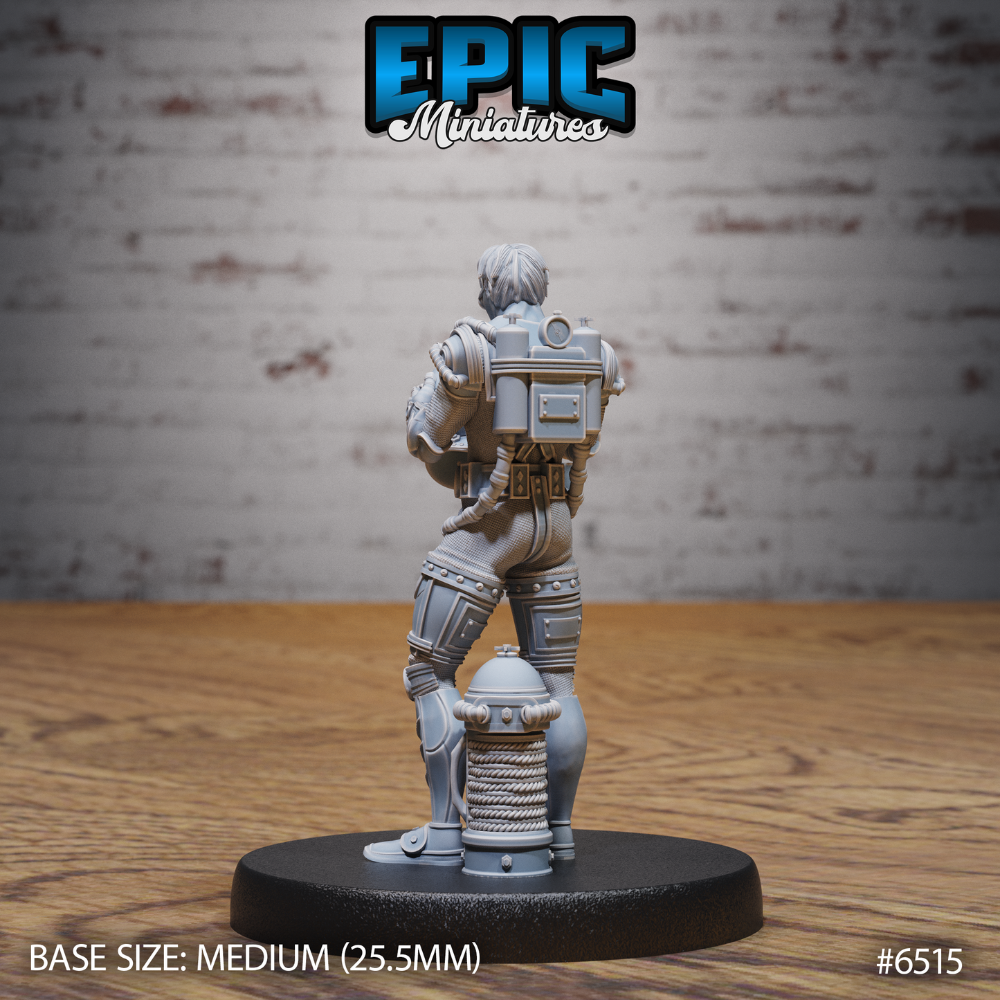 Treasure Diver | Deep Sea Adventurer | Resin Tabletop RPG Figure | 25mm Base