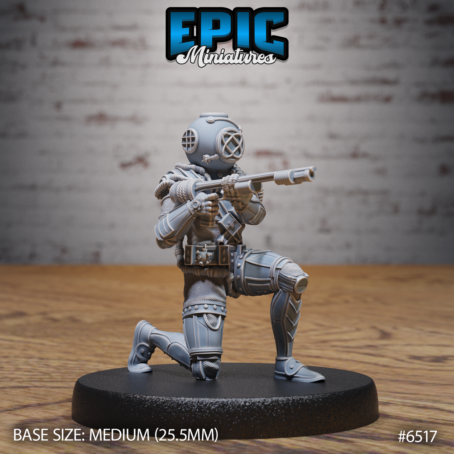 Treasure Diver | Deep Sea Adventurer | Resin Tabletop RPG Figure | 25mm Base