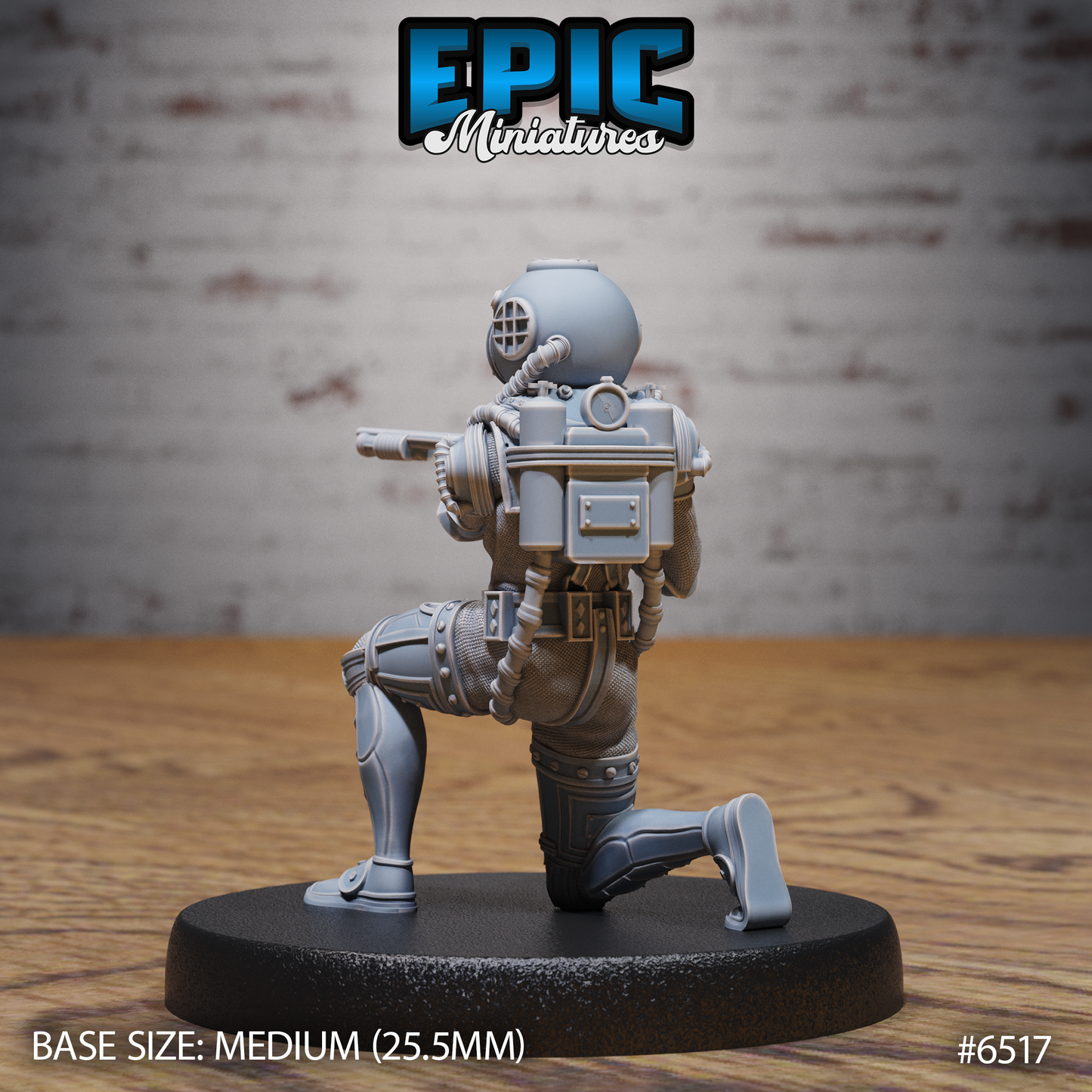 Treasure Diver | Deep Sea Adventurer | Resin Tabletop RPG Figure | 25mm Base