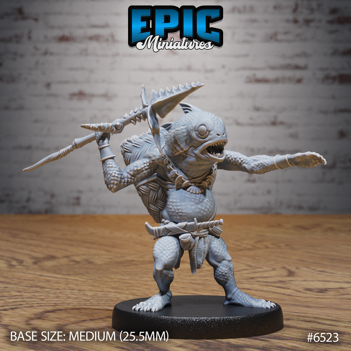Fish Folk | Aquatic Tribal Humanoids | Resin Tabletop RPG Figure | 25mm Base