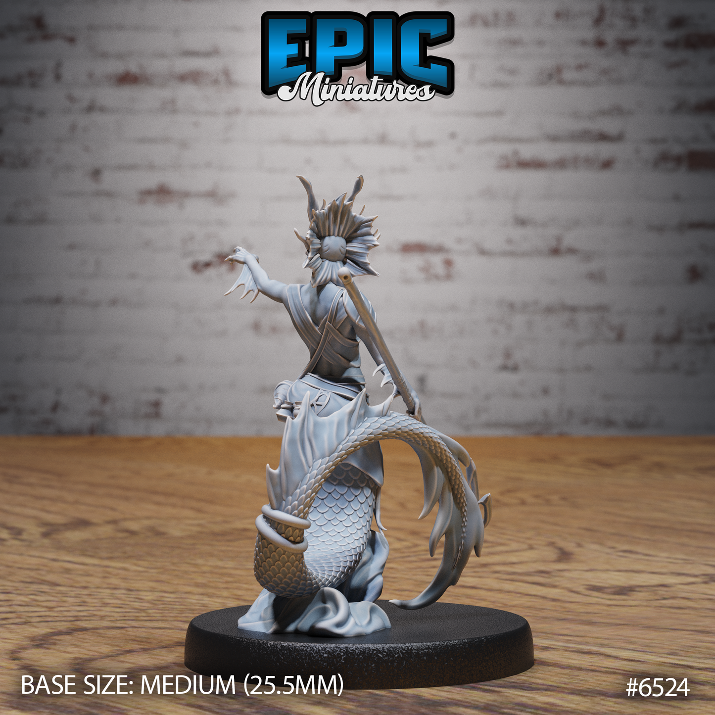 Merfolk | Ocean-Dwelling Humanoid | Resin Tabletop RPG Figure | 25mm Base