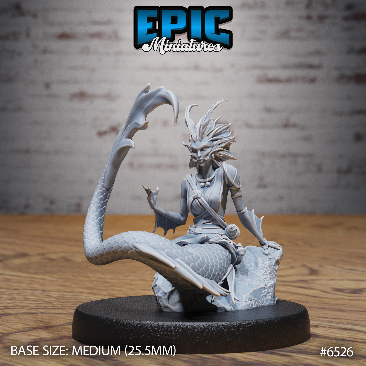 Merfolk | Ocean-Dwelling Humanoid | Resin Tabletop RPG Figure | 25mm Base