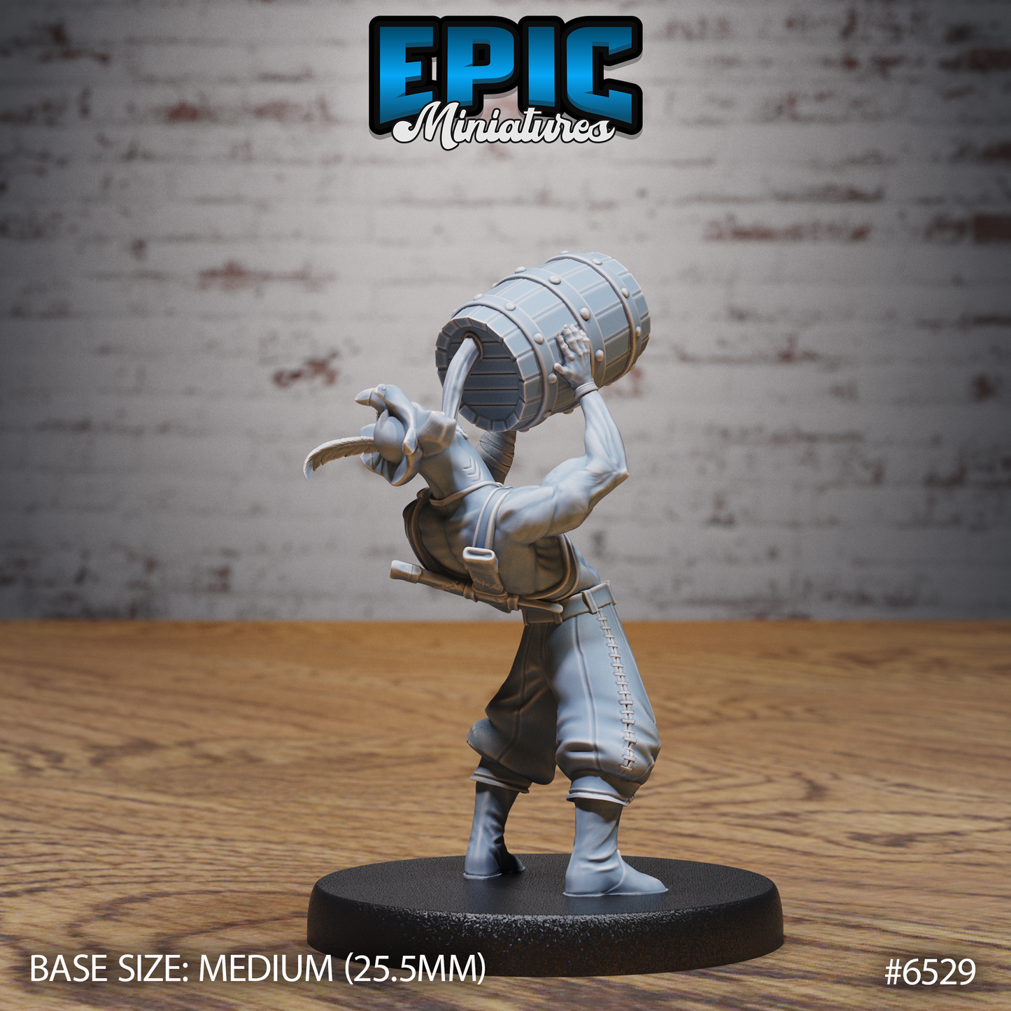 Hammerhead Fish Pirate | Ocean Raider Buccaneer | Resin Tabletop RPG Figure | 25mm Base
