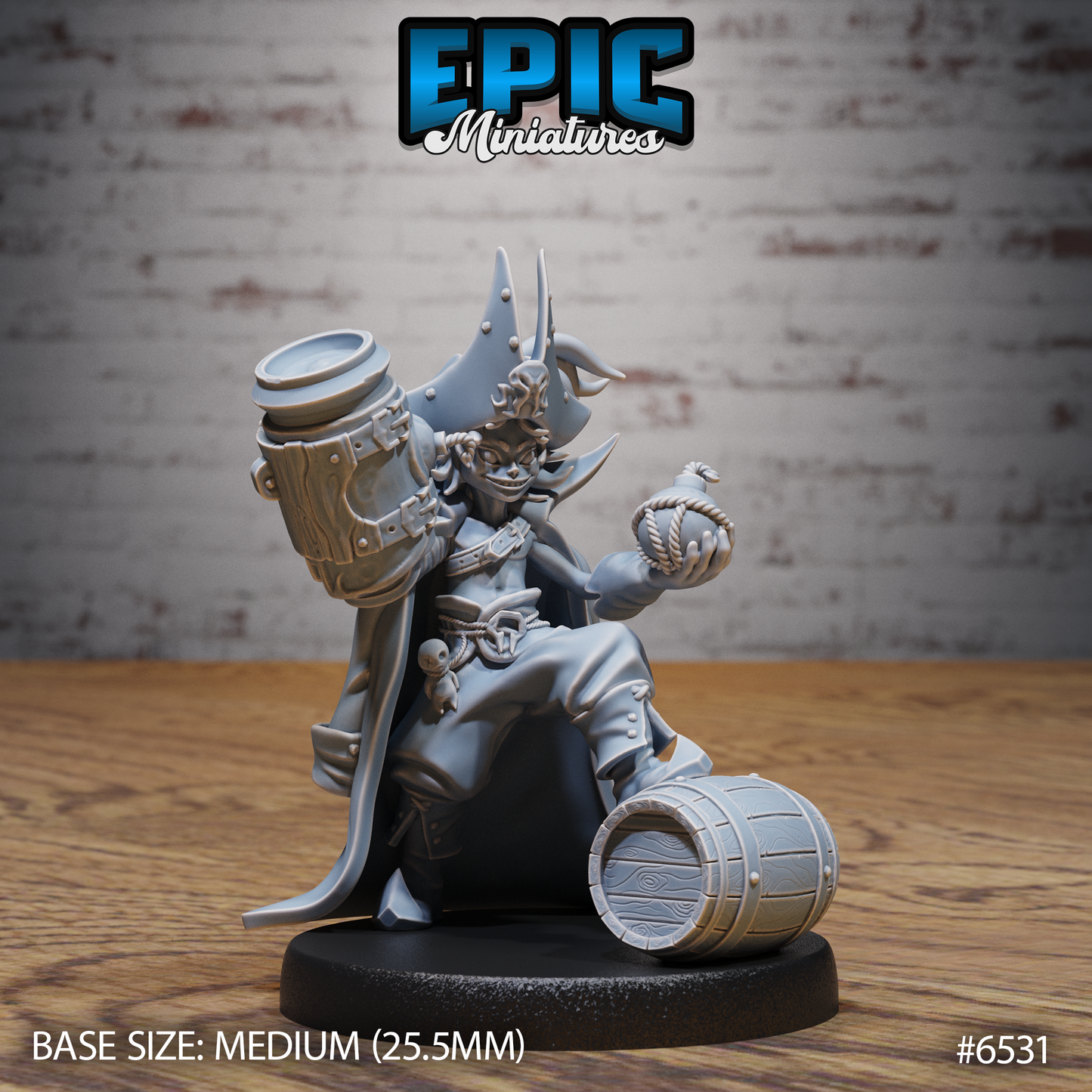 Pirate Crew | Swashbuckling Raiders Set | Resin Tabletop RPG Figure Set | 25mm Base