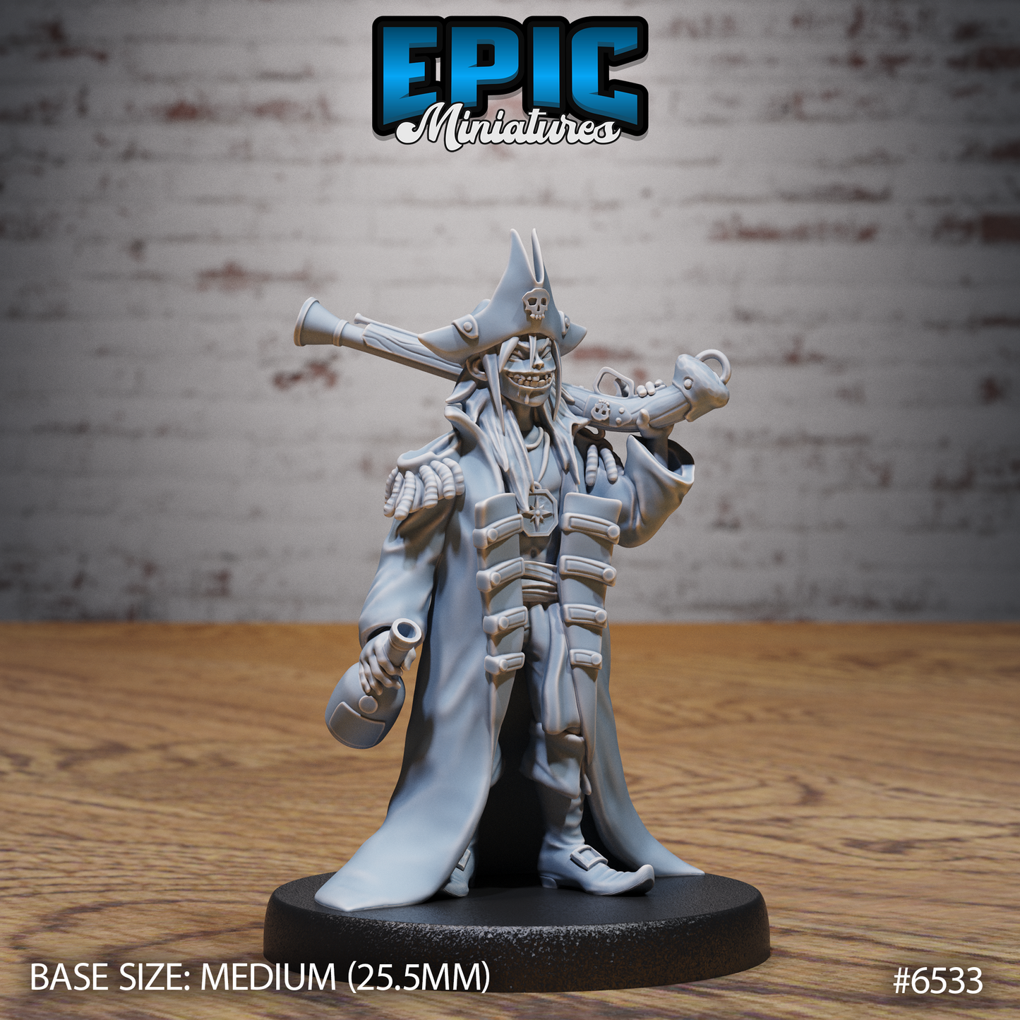 Pirate Crew | Swashbuckling Raiders Set | Resin Tabletop RPG Figure Set | 25mm Base