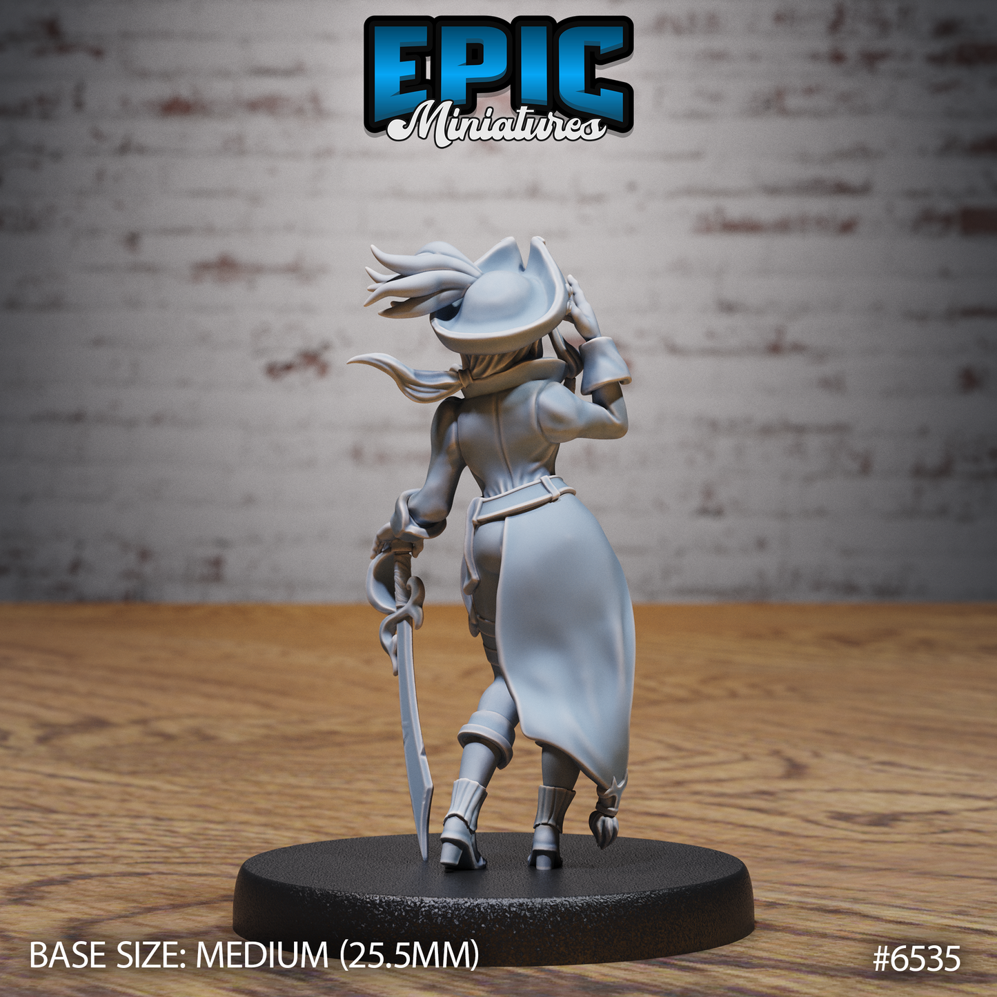 Pirate Crew | Swashbuckling Raiders Set | Resin Tabletop RPG Figure Set | 25mm Base