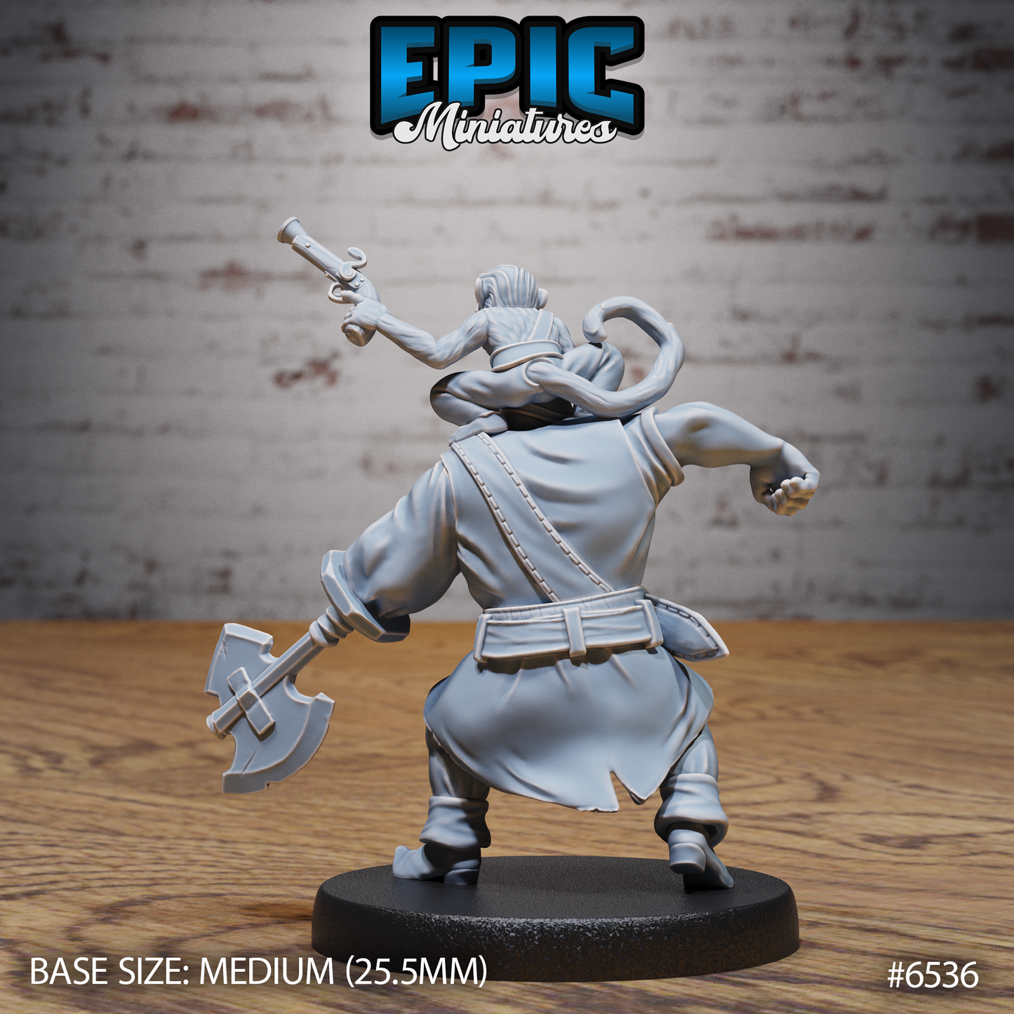 Pirate Crew | Swashbuckling Raiders Set | Resin Tabletop RPG Figure Set | 25mm Base