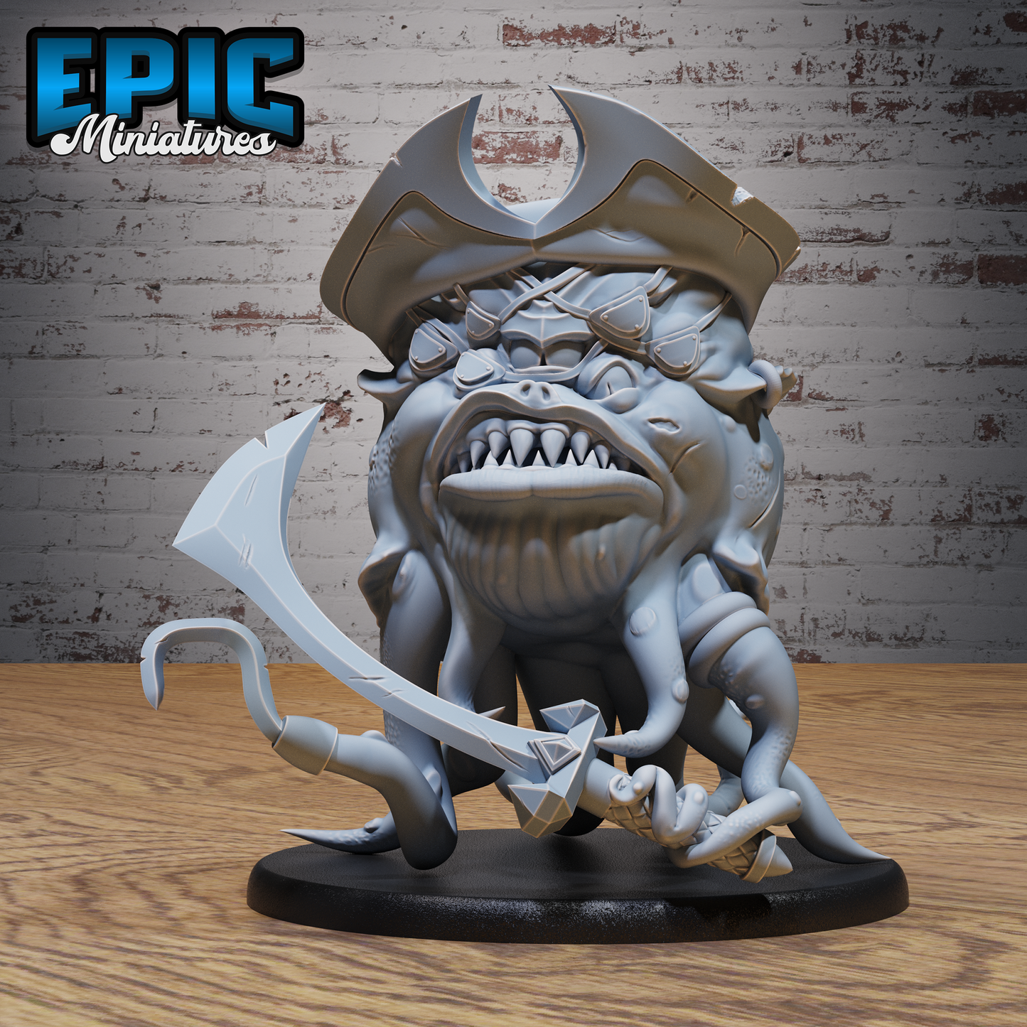 Sea Tyrant | Abyssal Ocean Overlord | Resin Tabletop RPG Figure | 51mm Base