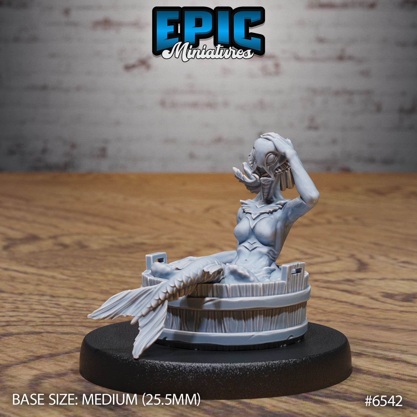 Deep Siren | Abyssal Songstress | Resin Tabletop RPG Figure | 25mm Base