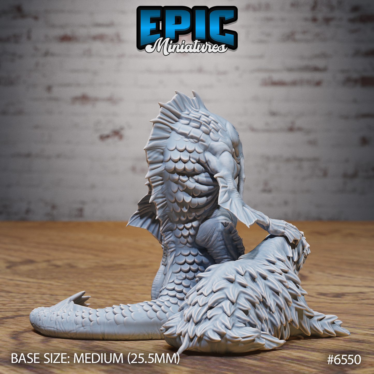 Catfish Folk | Whiskered Swamp Humanoid | Resin Tabletop RPG Figure | 25mm Base
