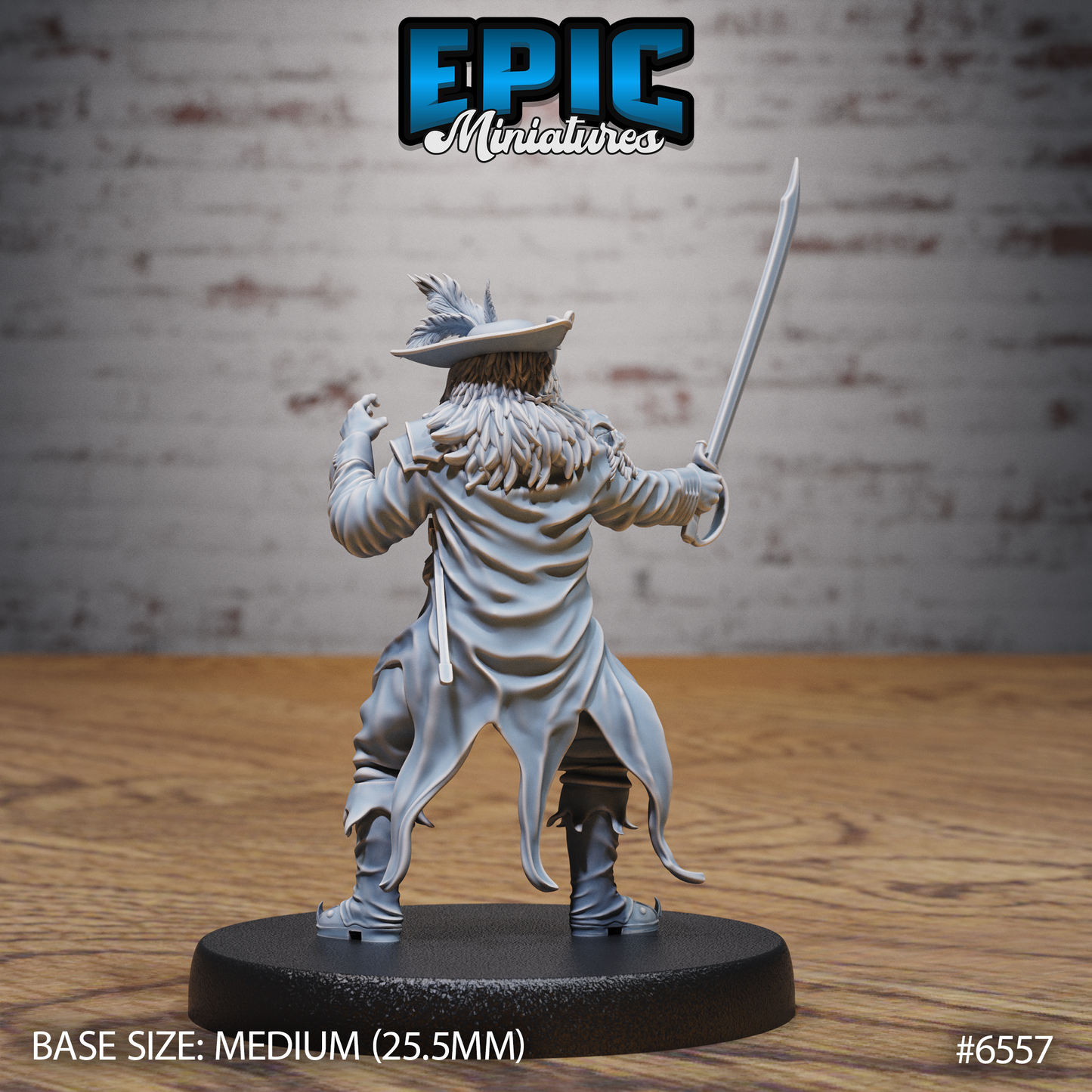 Lion Folk Captain | Pride Commander & Naval Leader | Resin Tabletop RPG Figure | 25mm Base