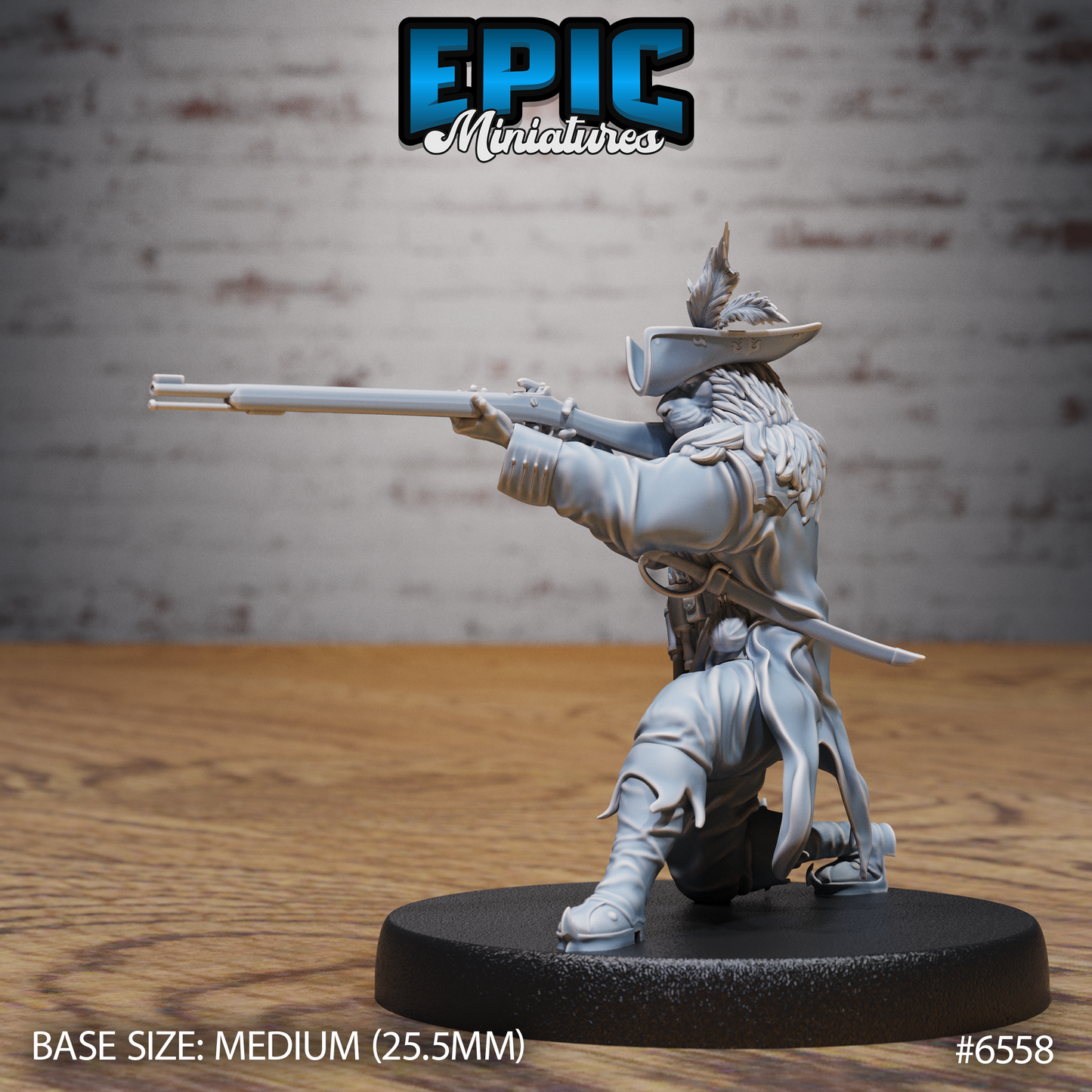 Lion Folk Captain | Pride Commander & Naval Leader | Resin Tabletop RPG Figure | 25mm Base