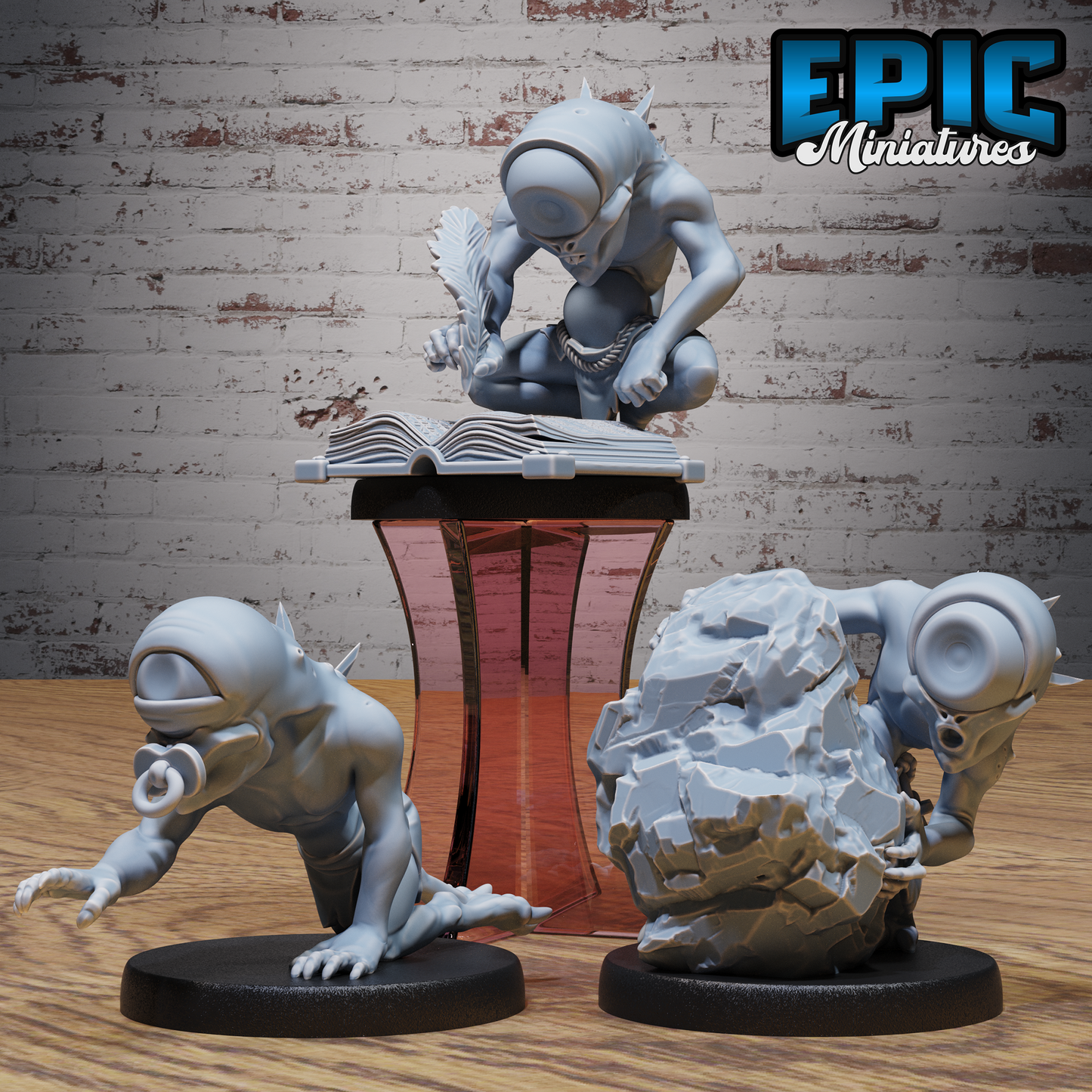 Nothic Baby | Twisted Aberrant Hatchling | Resin Tabletop RPG Figure | 25mm Base