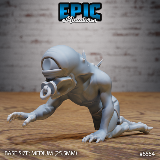 Nothic Baby | Twisted Aberrant Hatchling | Resin Tabletop RPG Figure | 25mm Base