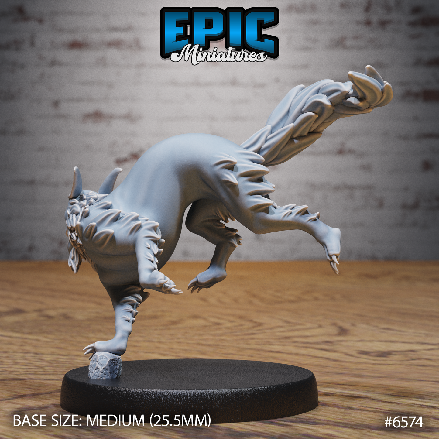 Blink Dog | Teleporting Fey Hound | Resin Tabletop RPG Figure | 25mm Base