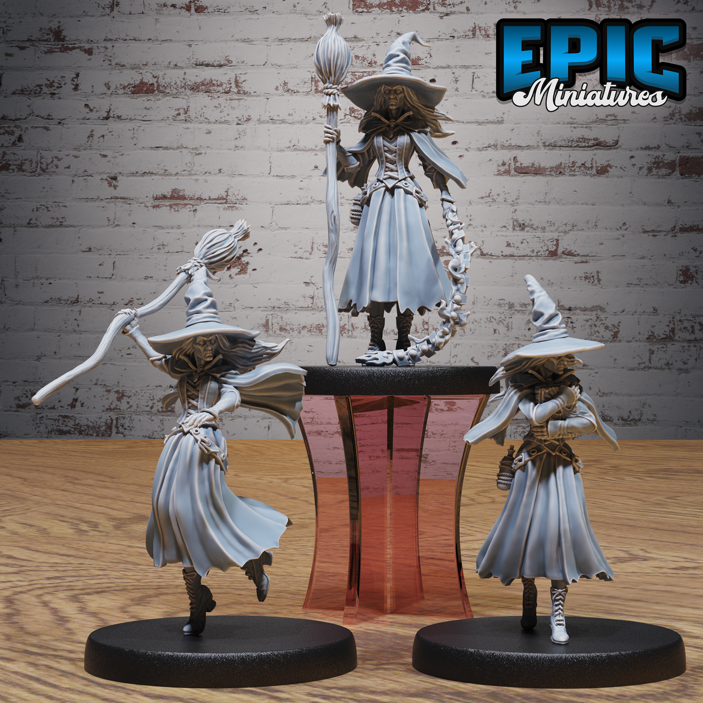 Classic Witch | Arcane Coven Spellcaster | Resin Tabletop RPG Figure | 25mm Base