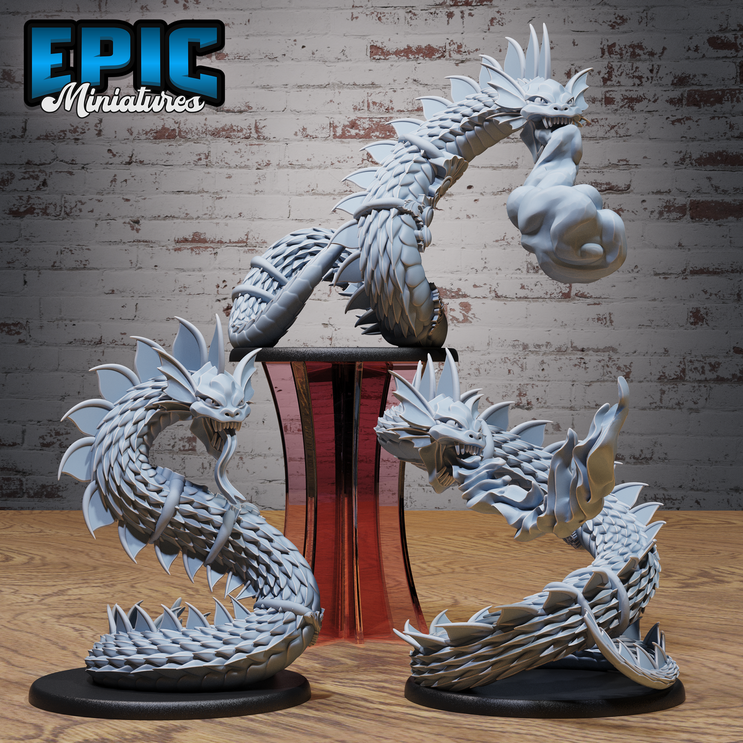 Magical Snake | Enchanted Serpentine Guardian | Resin Tabletop RPG Figure | 51mm Base