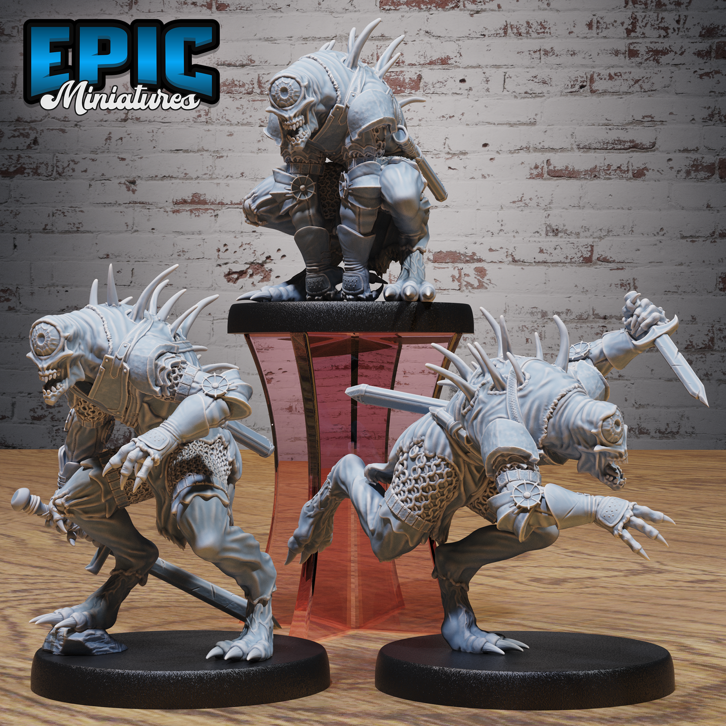 Nothic Knight | Aberrant Cursed Guardian | Resin Tabletop RPG Figure | 25mm Base