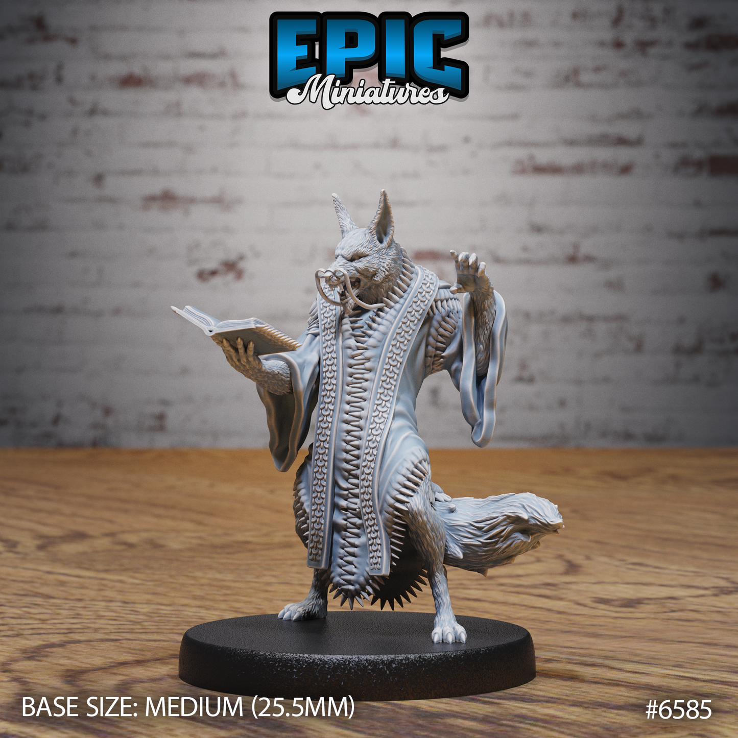 Arcanaloth | Yugoloth Arcane Scribe | Resin Tabletop RPG Figure | 25mm Base