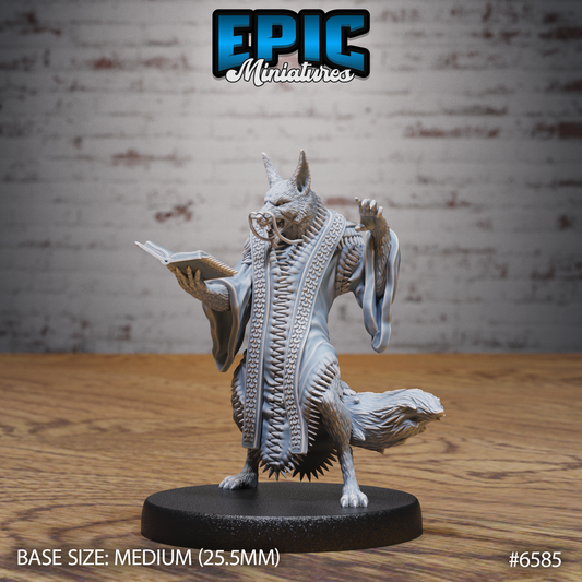 Arcanaloth | Yugoloth Arcane Scribe | Resin Tabletop RPG Figure | 25mm Base