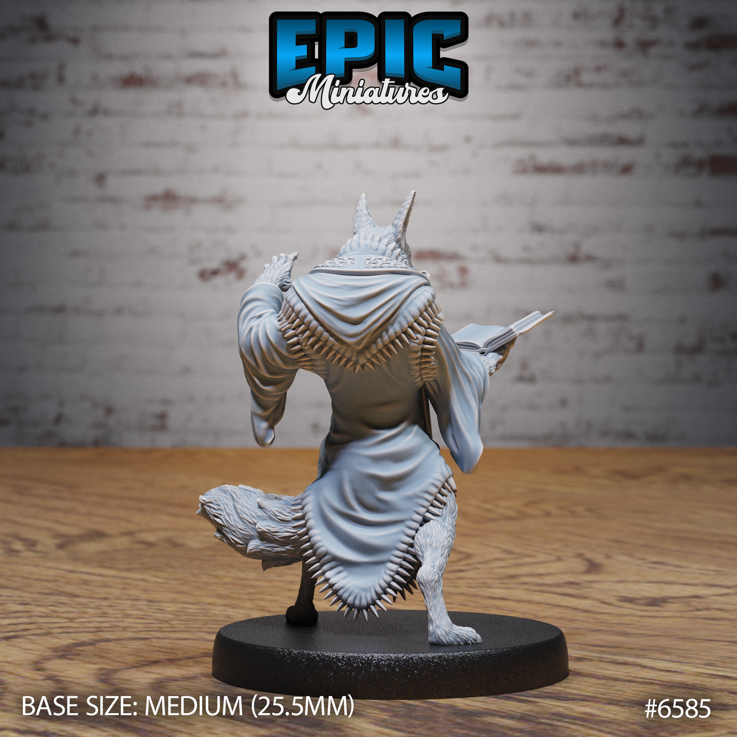 Arcanaloth | Yugoloth Arcane Scribe | Resin Tabletop RPG Figure | 25mm Base