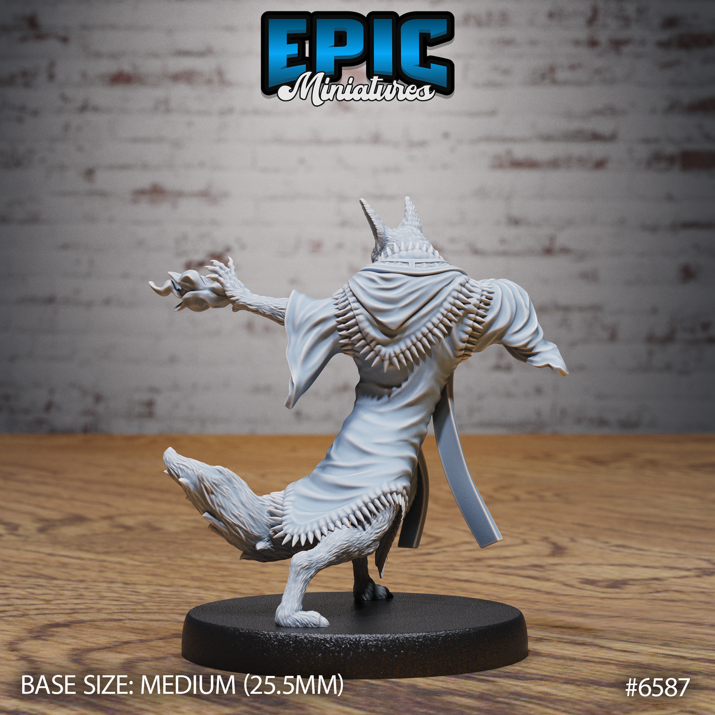 Arcanaloth | Yugoloth Arcane Scribe | Resin Tabletop RPG Figure | 25mm Base