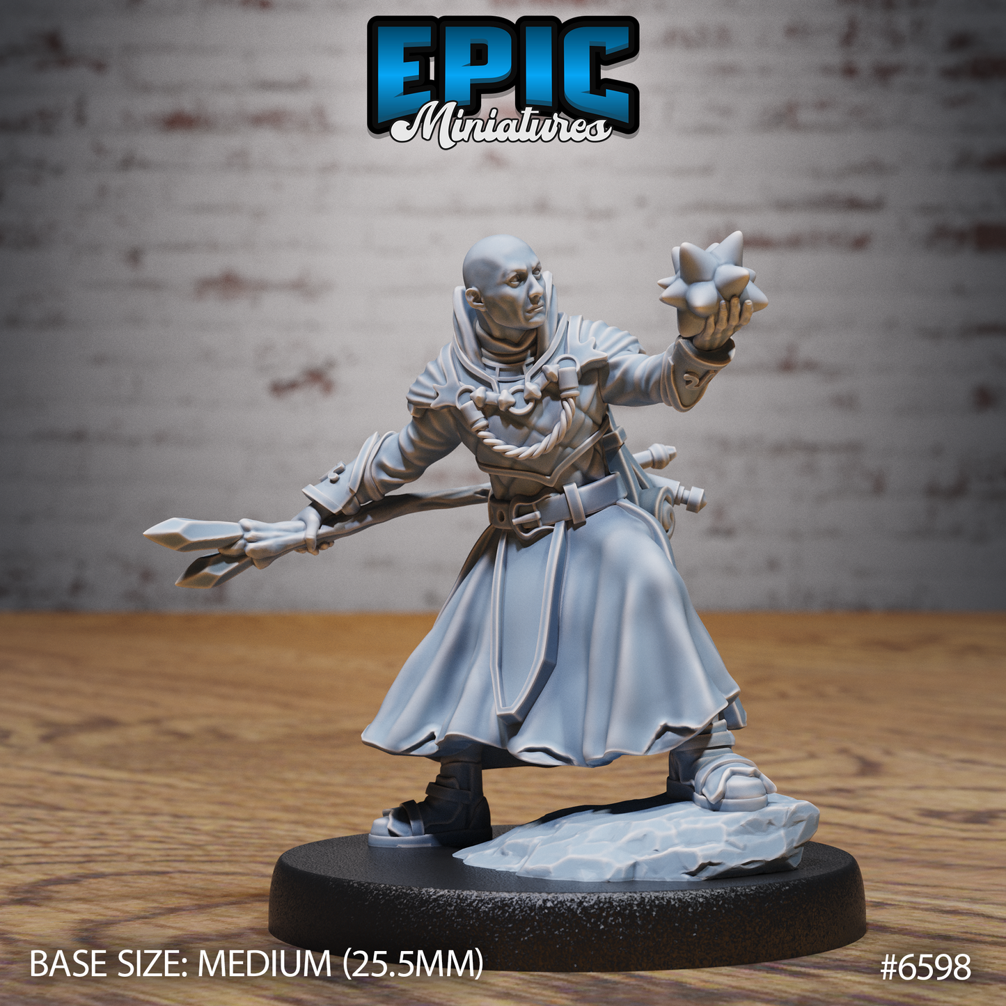 Transmuter Wizard | Master of Arcane Transformation | Resin Tabletop RPG Figure | 25mm Base