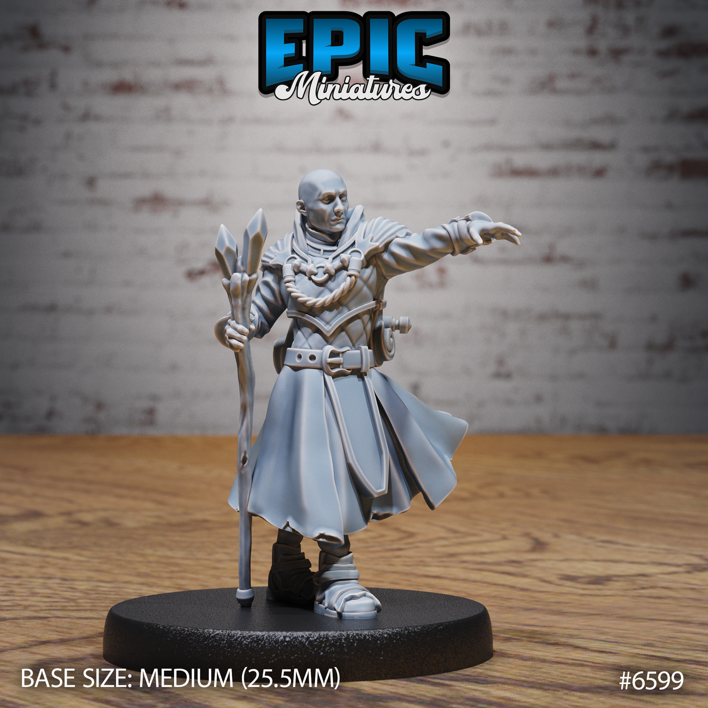 Transmuter Wizard | Master of Arcane Transformation | Resin Tabletop RPG Figure | 25mm Base