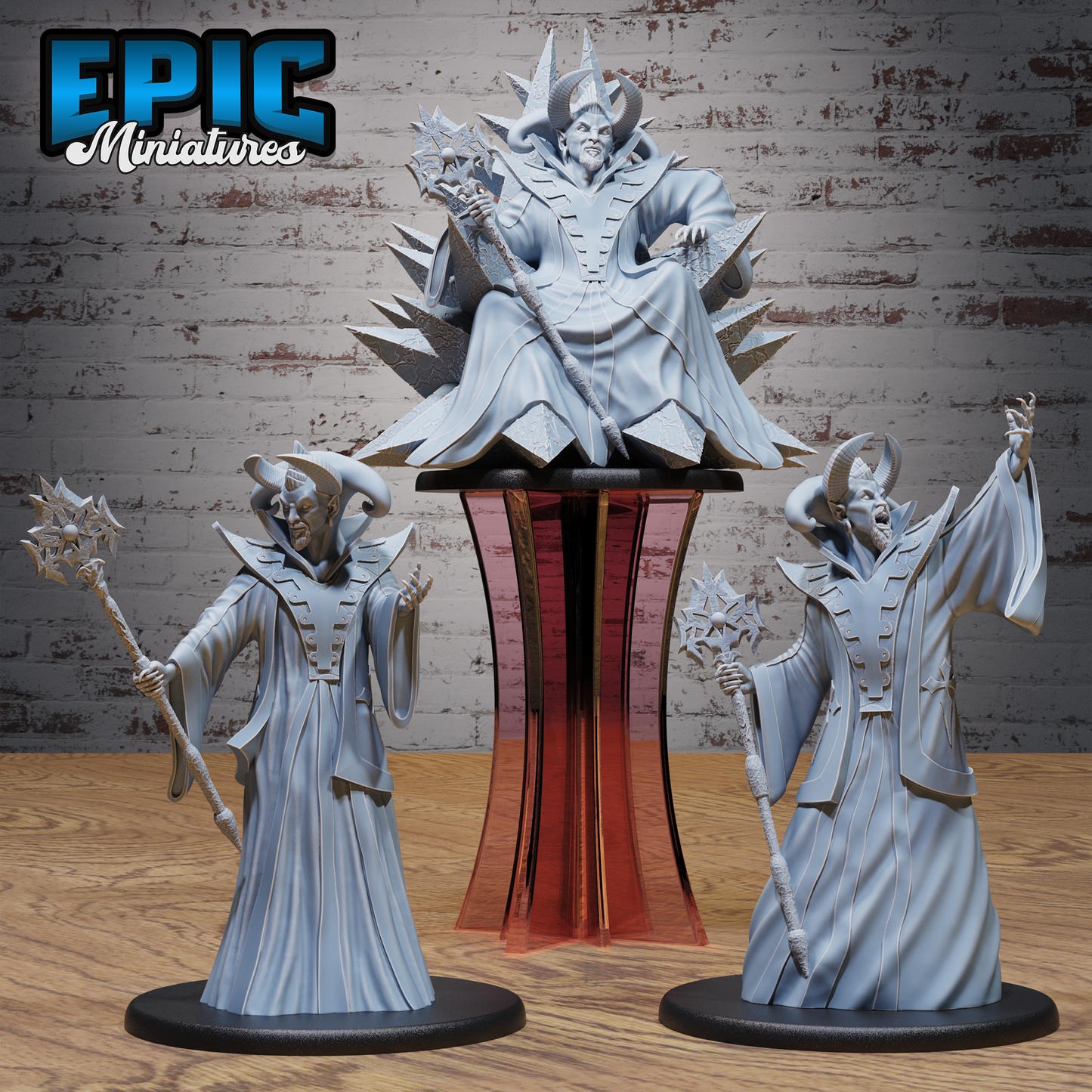 Asmodeus Avatar | Infernal Lord Incarnate | Resin Tabletop RPG Figure | 51mm Base