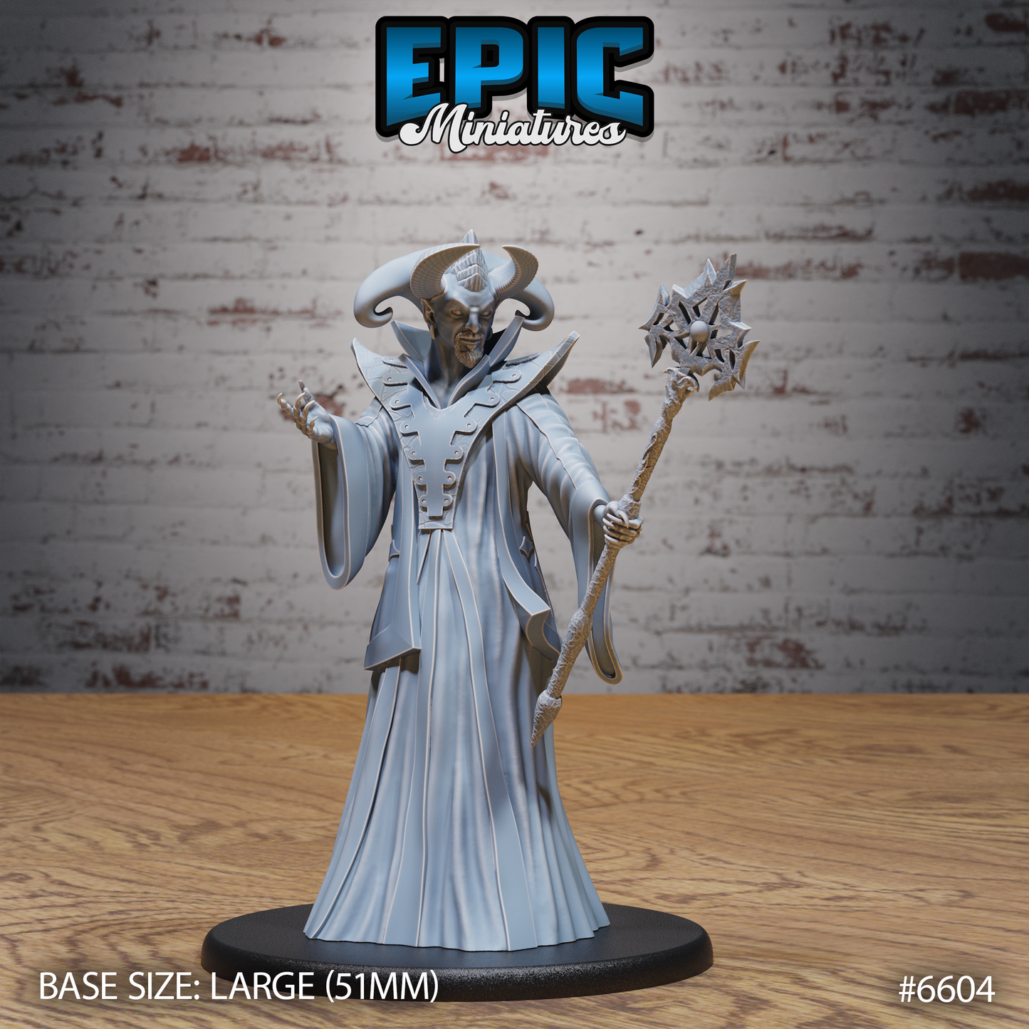 Asmodeus Avatar | Infernal Lord Incarnate | Resin Tabletop RPG Figure | 51mm Base