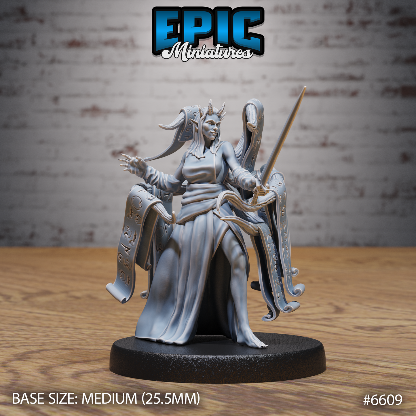 Contract Devil Devil DND Miniature TTRPG Resin Figure 25mm Base