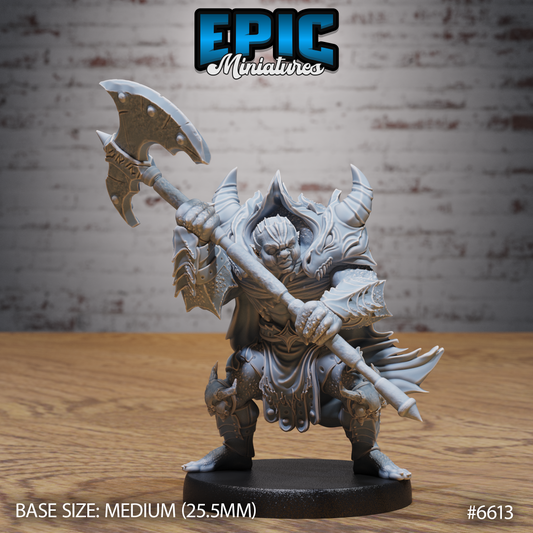 Merregon Prime Devil DND Miniature TTRPG Resin Figure 25mm Base