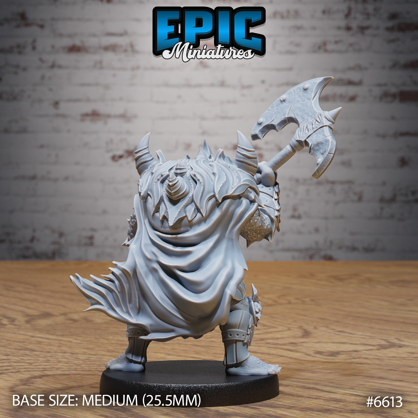 Merregon Prime Devil DND Miniature TTRPG Resin Figure 25mm Base