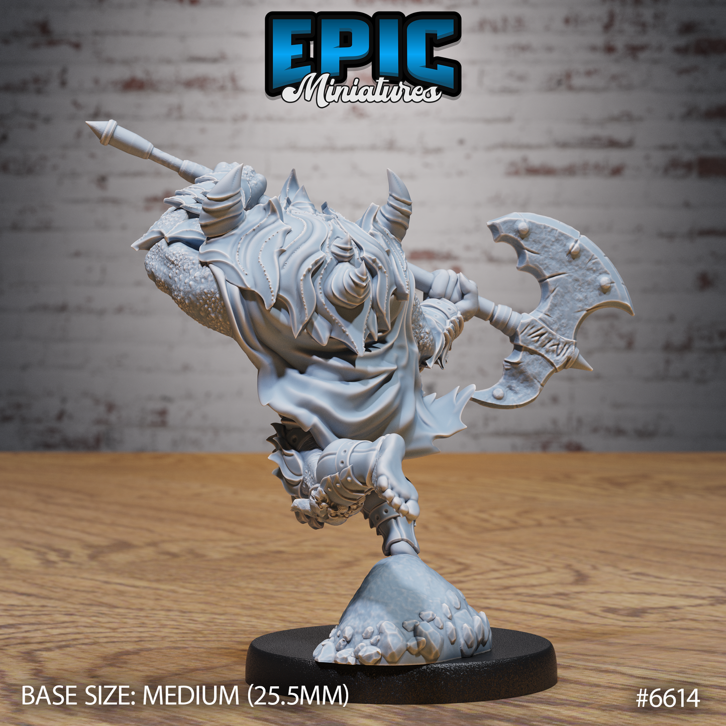 Merregon Prime Devil DND Miniature TTRPG Resin Figure 25mm Base