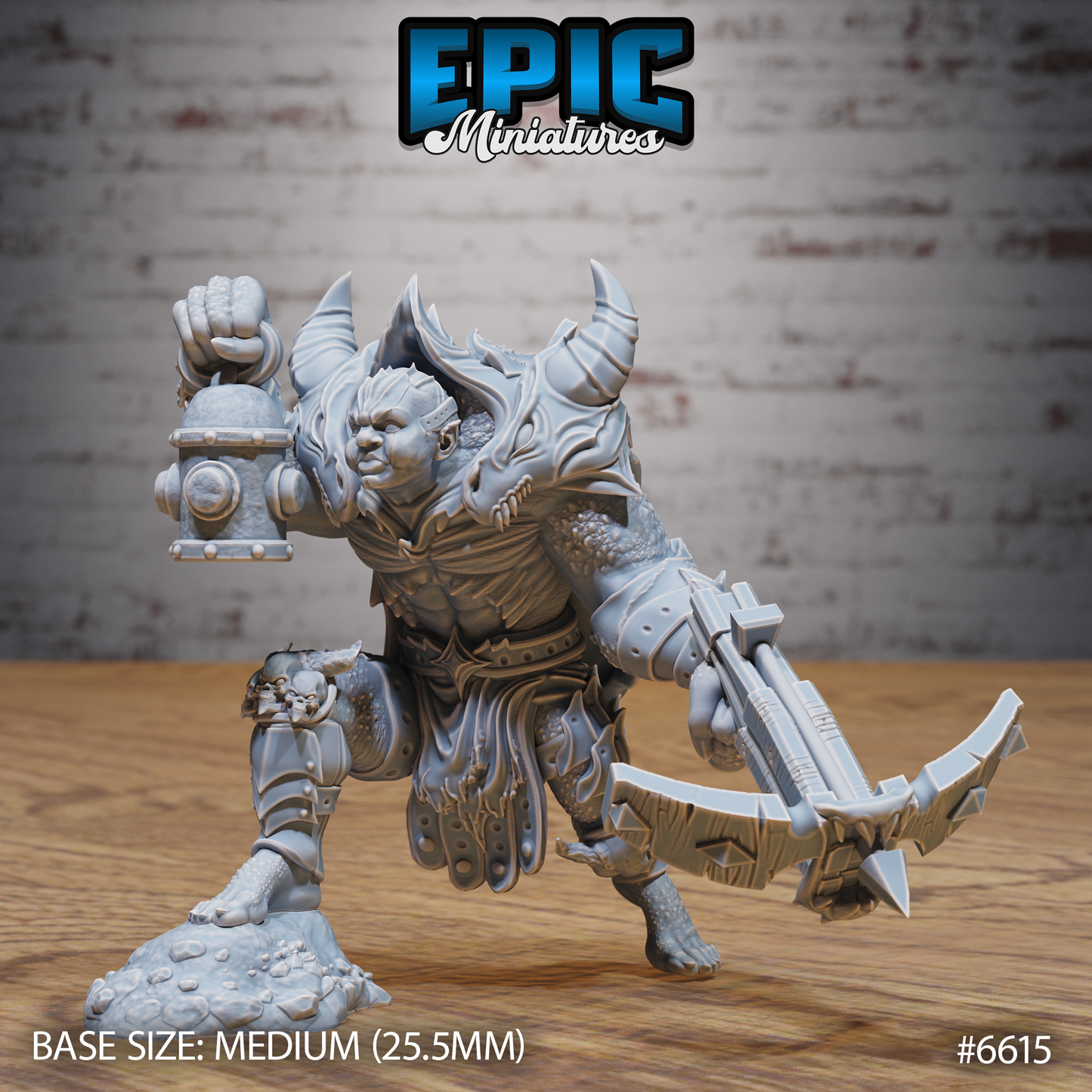 Merregon Prime Devil DND Miniature TTRPG Resin Figure 25mm Base