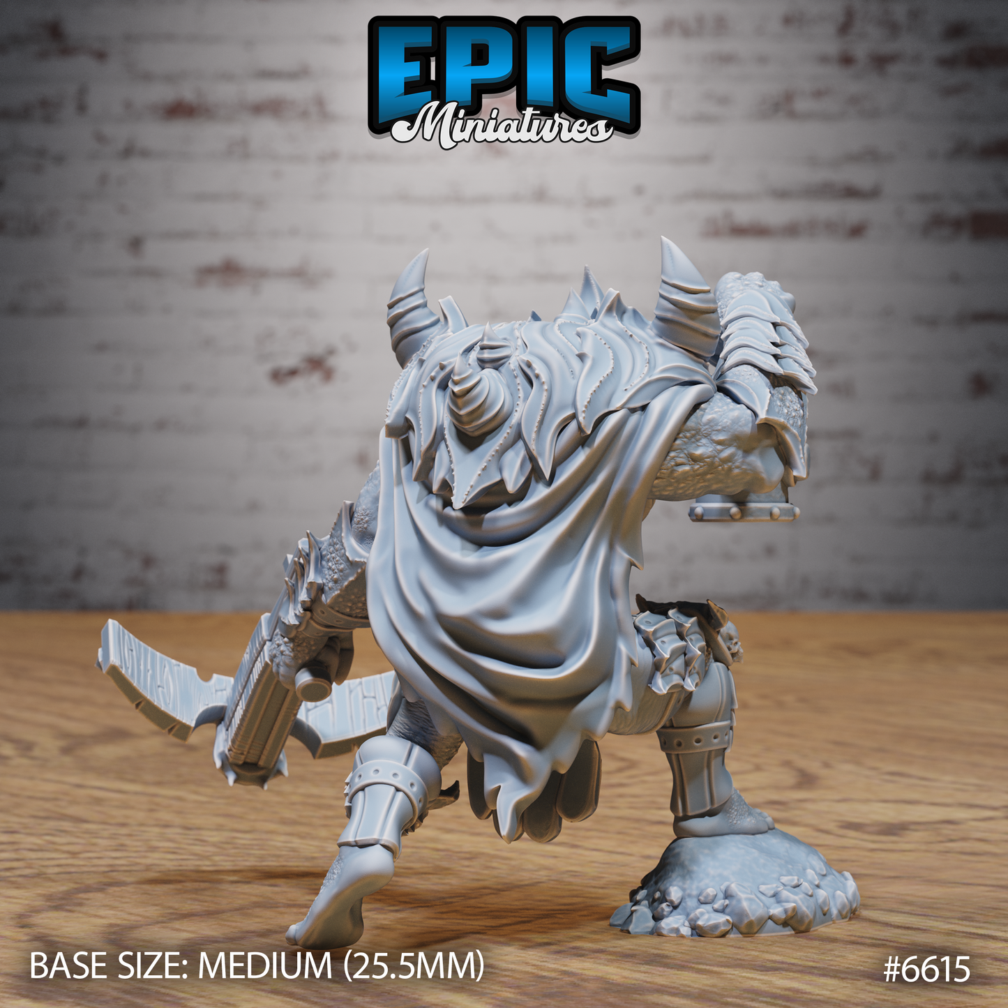 Merregon Prime Devil DND Miniature TTRPG Resin Figure 25mm Base