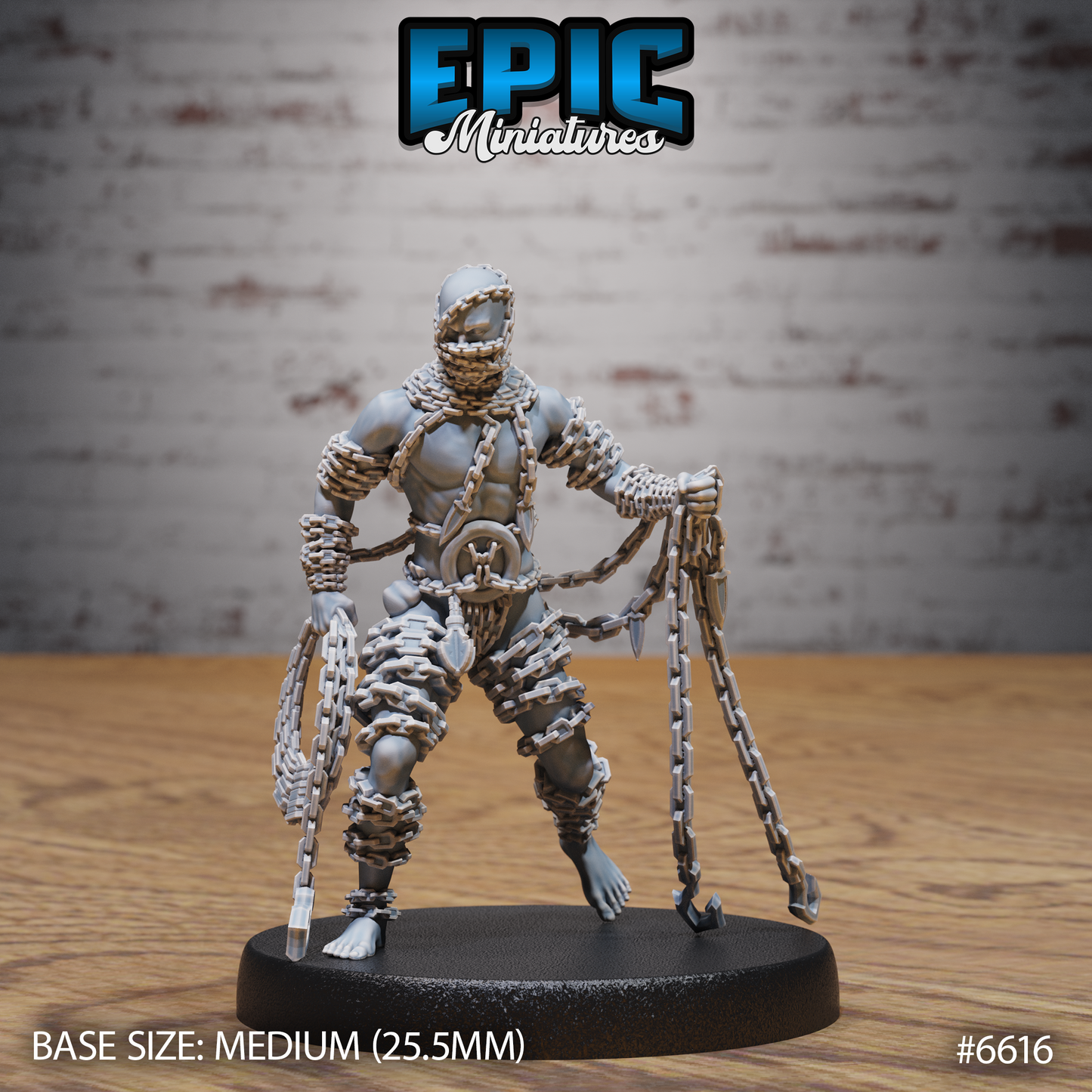 Chain Devil Devil DND Miniature TTRPG Resin Figure 25mm Base