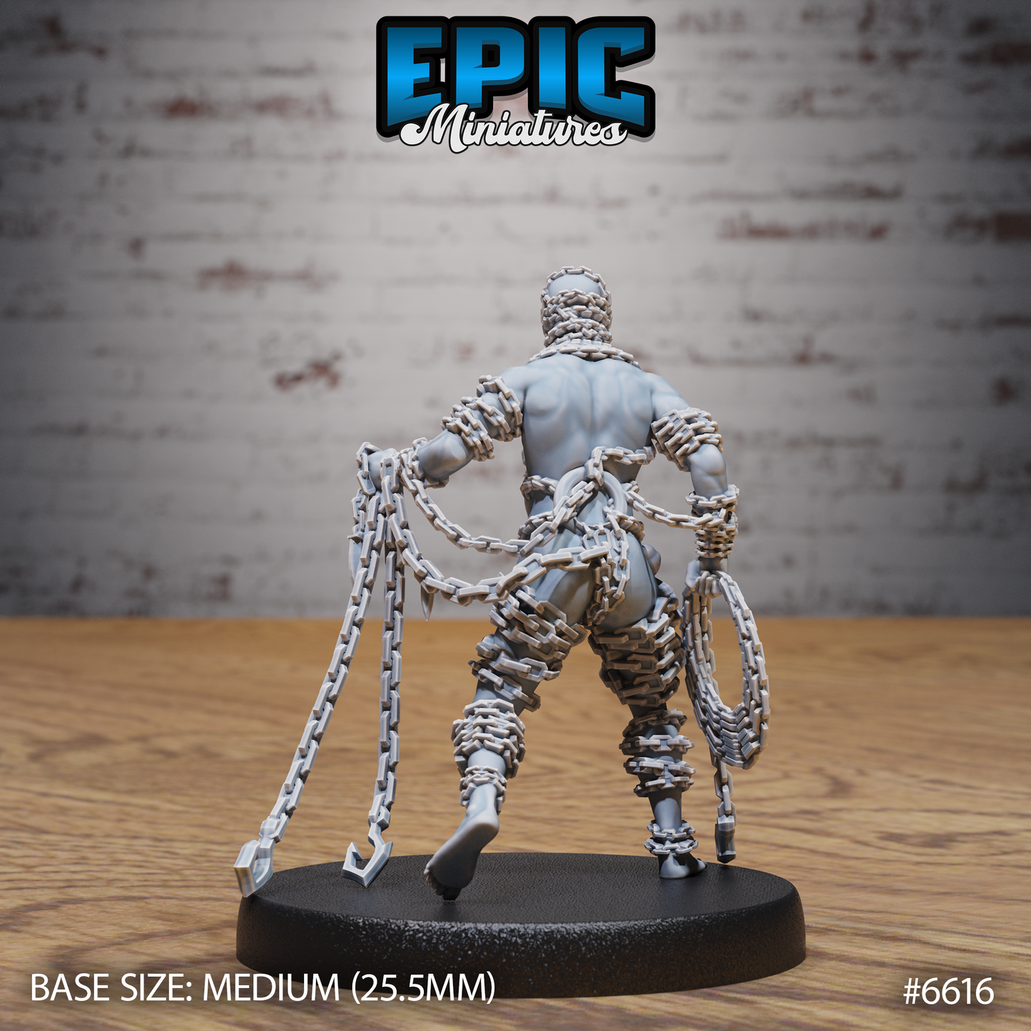 Chain Devil Devil DND Miniature TTRPG Resin Figure 25mm Base