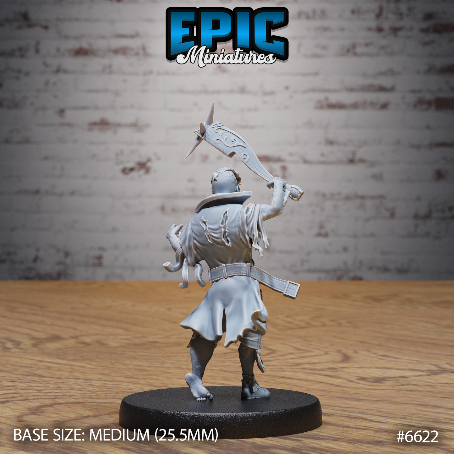 Dybbuk Undead Demon DND Miniature TTRPG Resin Figure 25mm Base