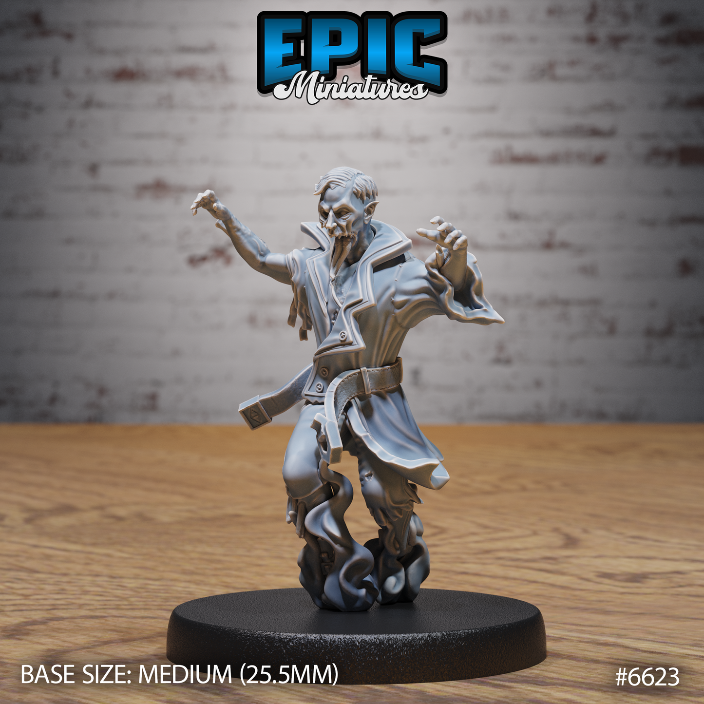 Dybbuk Undead Demon DND Miniature TTRPG Resin Figure 25mm Base