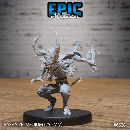 Spring Heeled Jack Fiend DND Miniature TTRPG Resin Figure 25mm Base