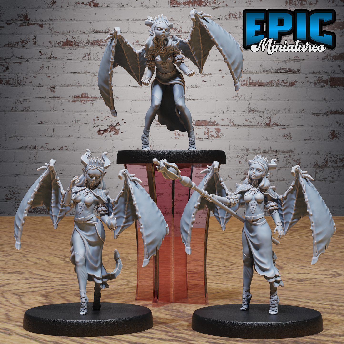 Lust Succubus Demon DND Miniature TTRPG Resin Figure 25mm Base
