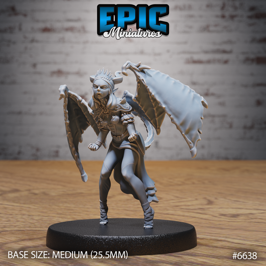 Lust Succubus Demon DND Miniature TTRPG Resin Figure 25mm Base