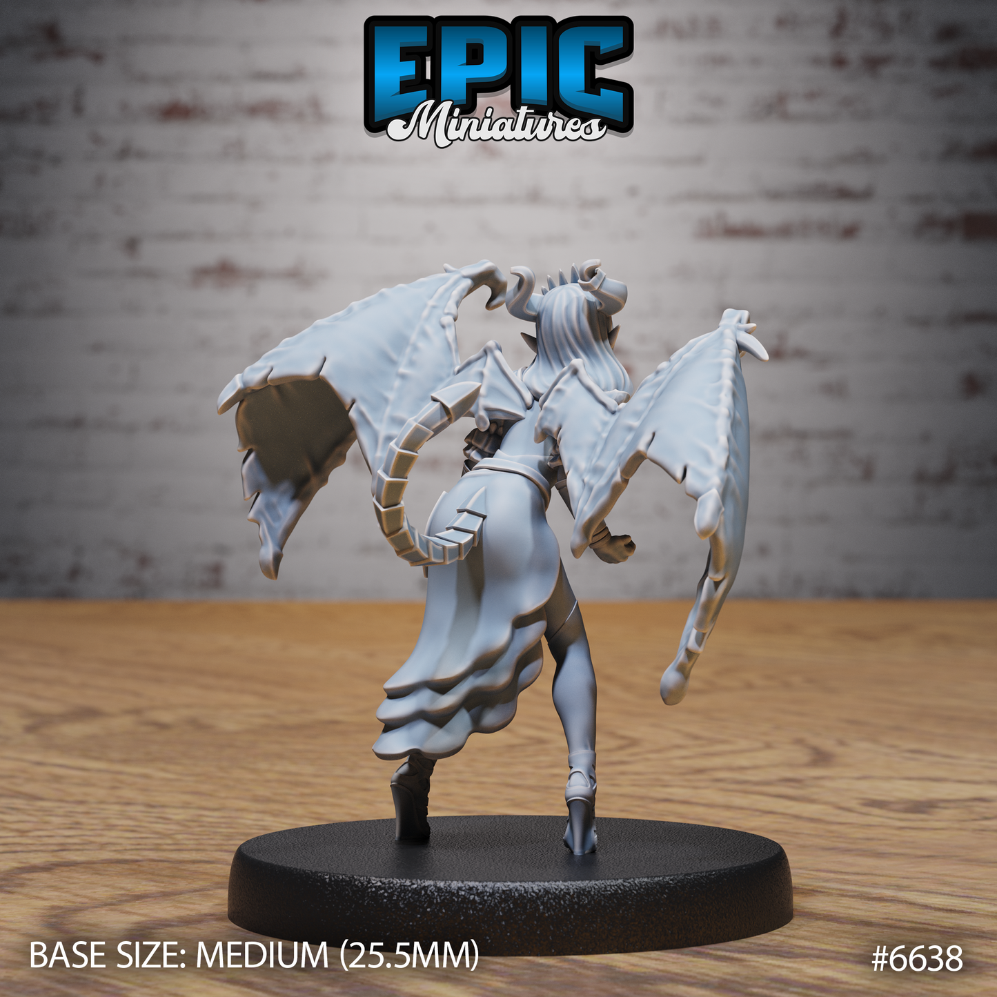 Lust Succubus Demon DND Miniature TTRPG Resin Figure 25mm Base