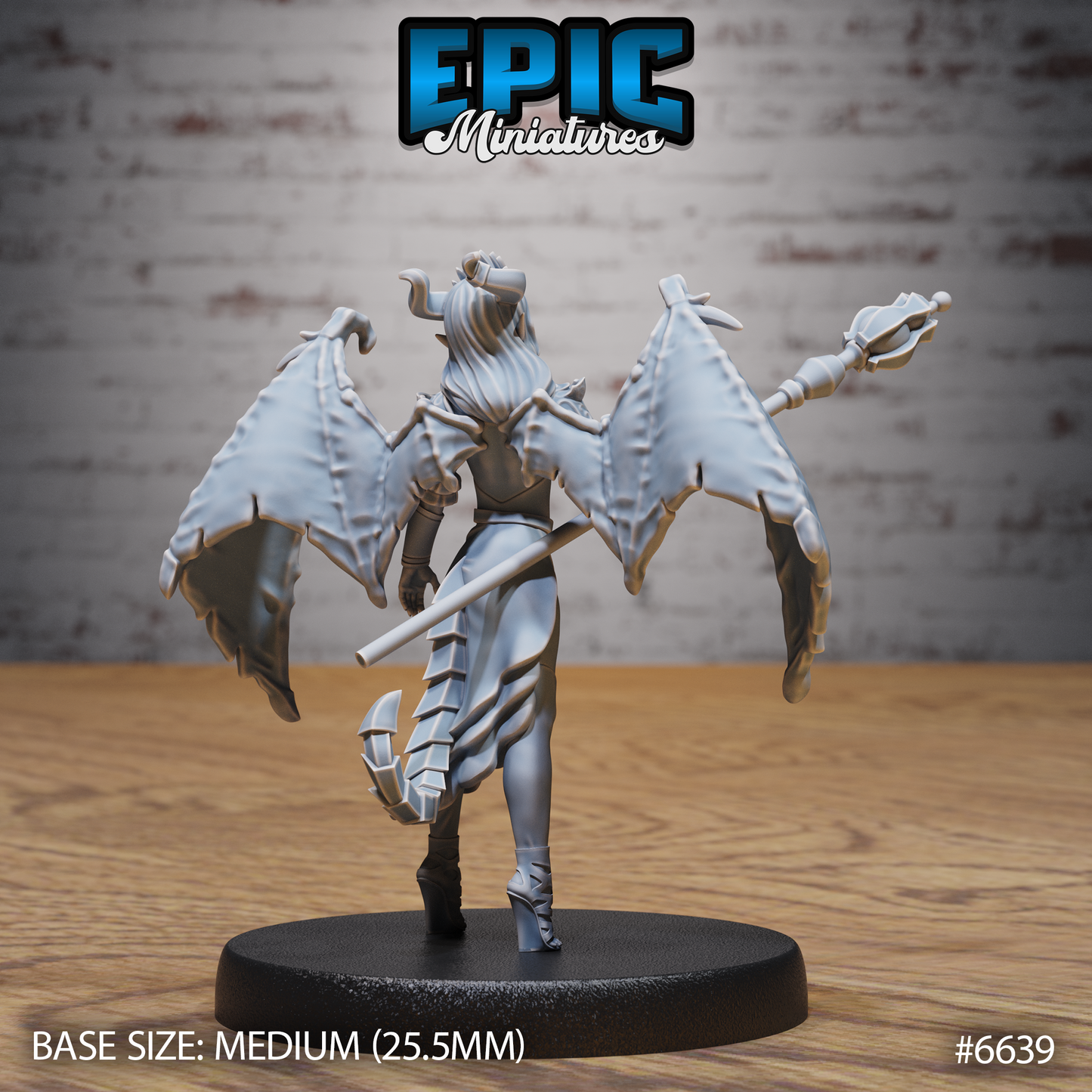Lust Succubus Demon DND Miniature TTRPG Resin Figure 25mm Base