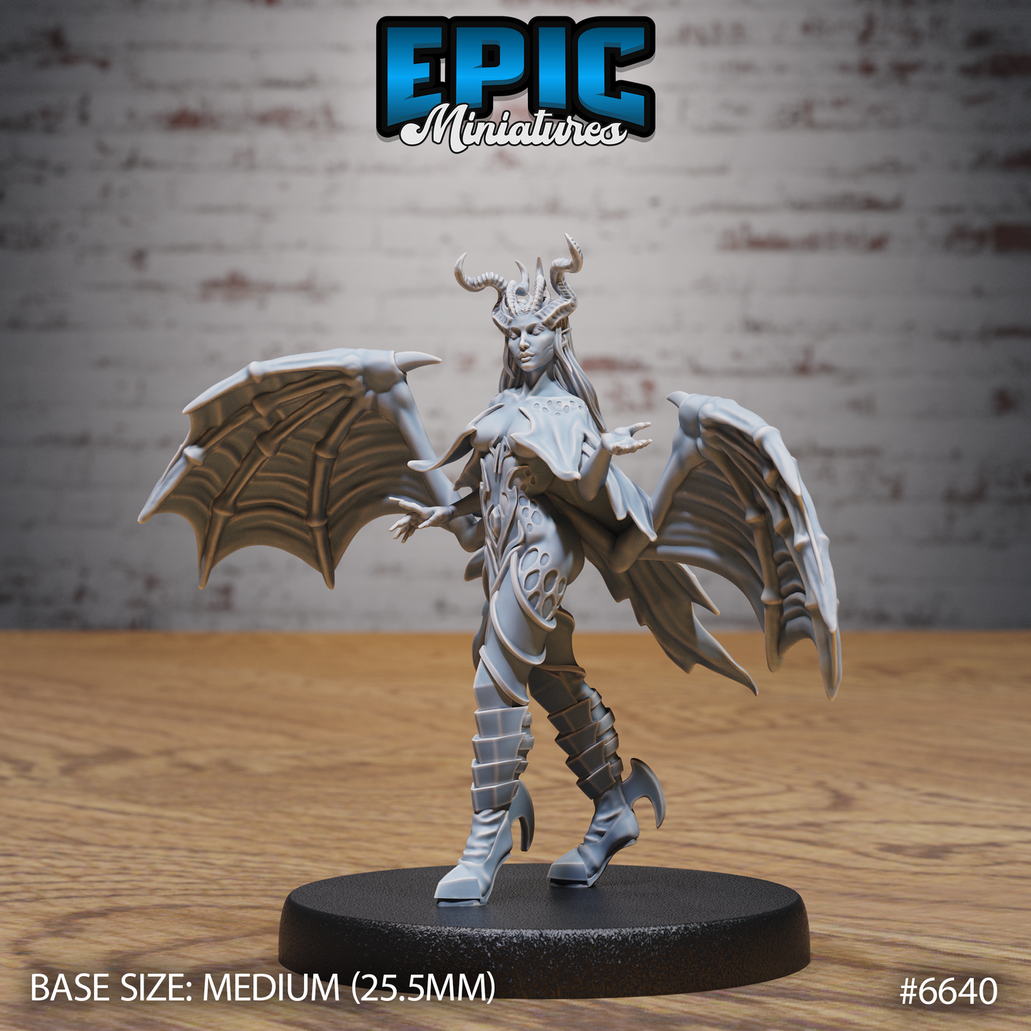 Succubus Queen Malcanthet Demon Queen DND Miniature TTRPG Resin Figure 25mm Base