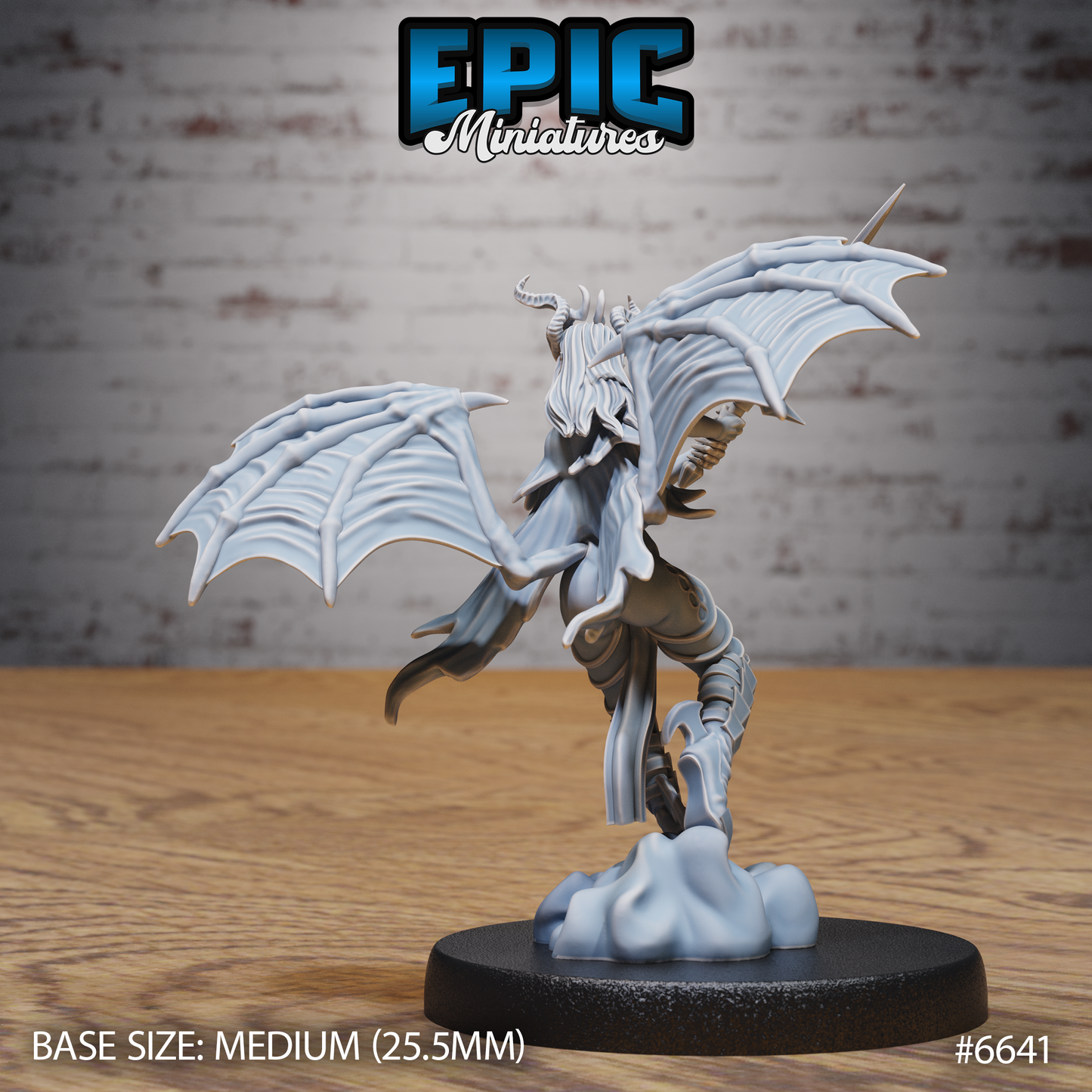 Succubus Queen Malcanthet Demon Queen DND Miniature TTRPG Resin Figure 25mm Base